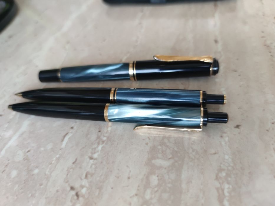 Set complet Pelikan Souveran M200 Blue-Marbled