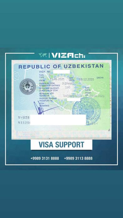 Chet el fuqarolari uchun O'zebekiston vizasi