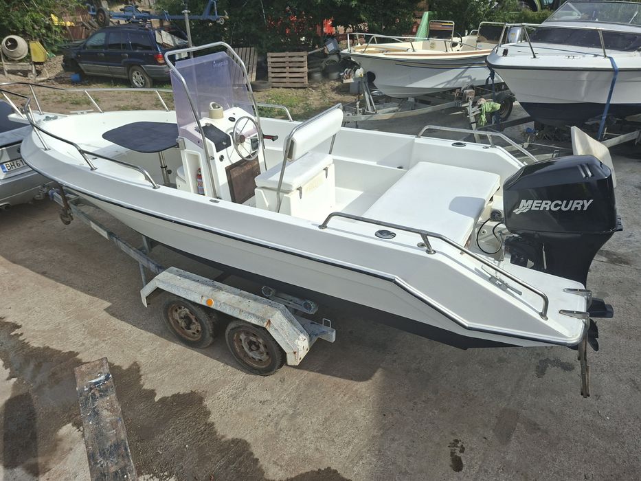 Barca Salpa GS625 Open cu motor Mercury Marine 60 cp 4 timpi EFI