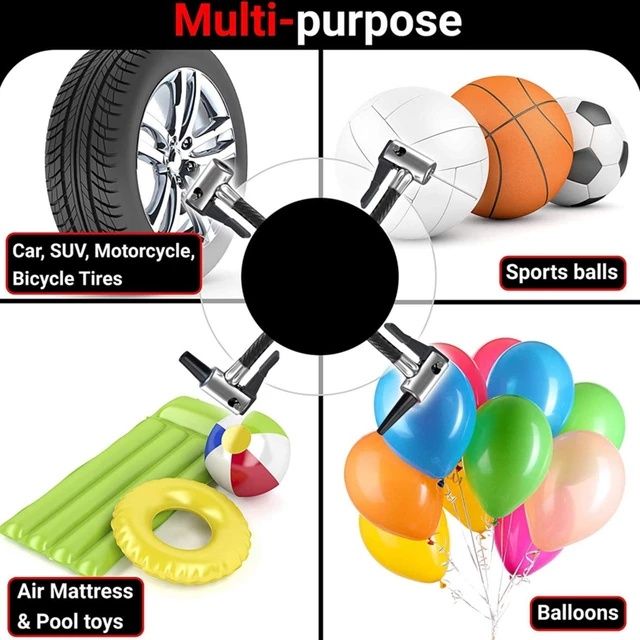 Автомобилна въздушна портативна помпа с безжичен цифров дисплей
