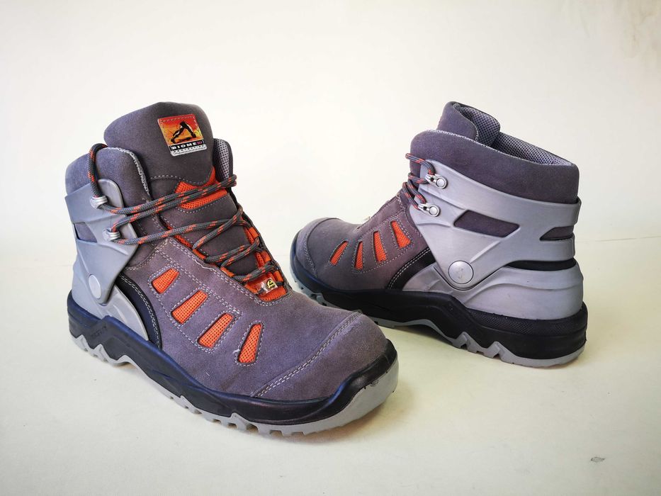 Bocanci lucru PIELE 44 45 ELTEN Protectie bombeu metalic  UVEX ca NOI