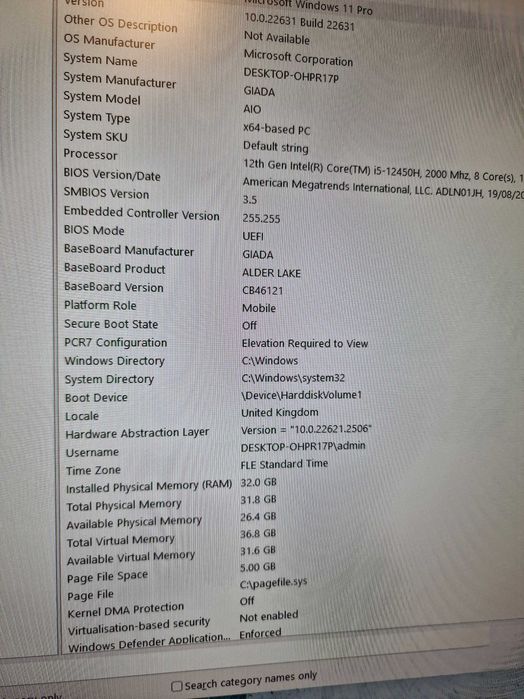 Настолен компютър „всичко в едно“. Извит дисплей. 1 TB, 32 RAM.