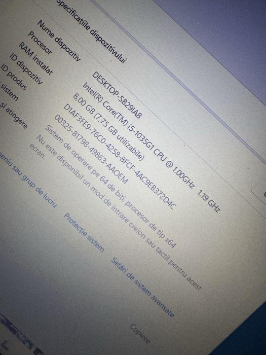 Laptop Lenovo ideapad 3 i5-1035G1