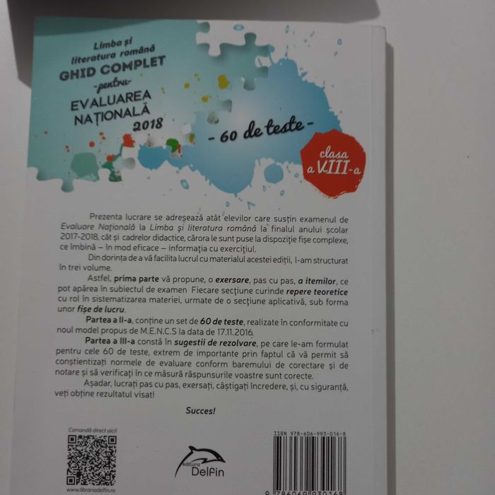 Limba romana. Ghid complet pentru Evaluarea Nationala 2018