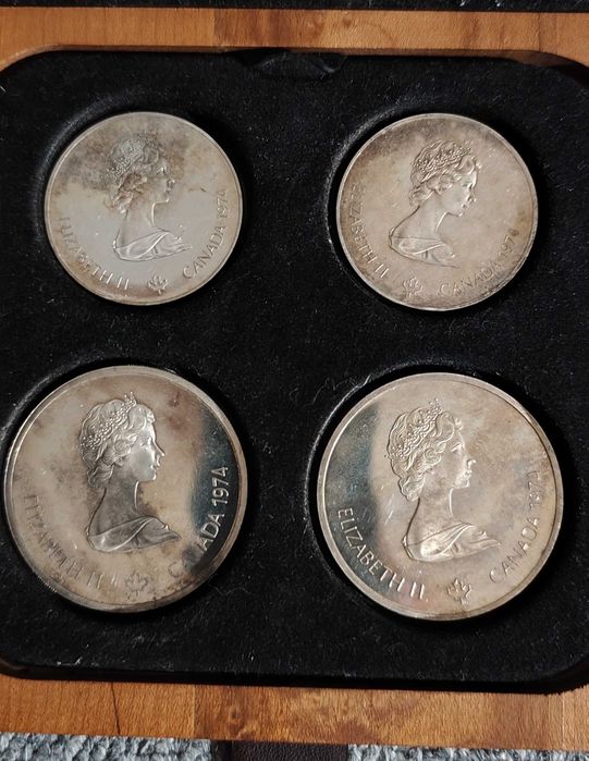 2. Set monede argint Jocurile Olimpice Montreal 1976