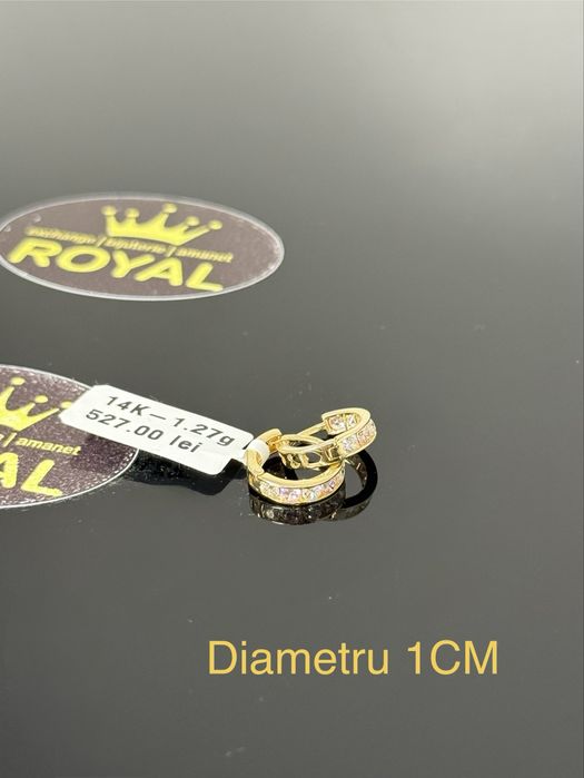 Bijuteria ROYAL : Cercei AUR 14K / 1.27 GR