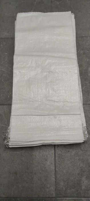 Promotie! Set 50 de saci din rafie albi, 35 x 80 cm