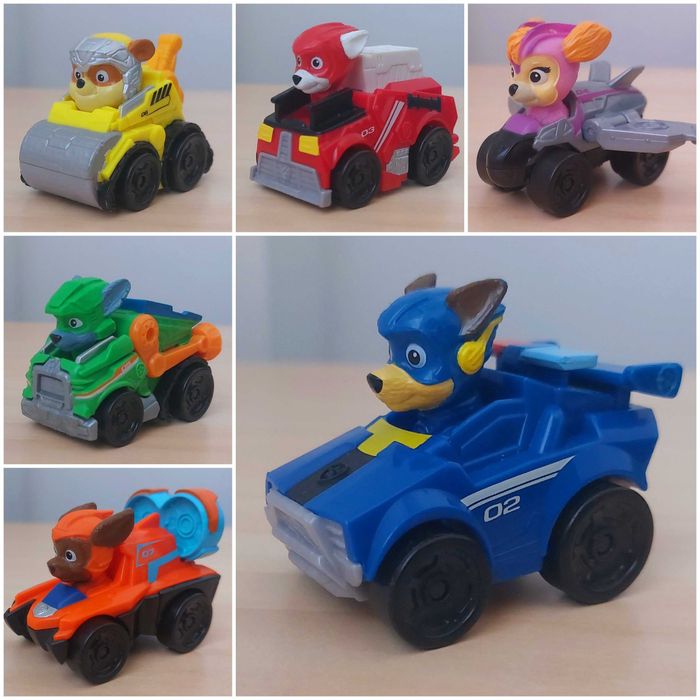 Set 6 masinute Patrula Catelusilor / Paw Patrol