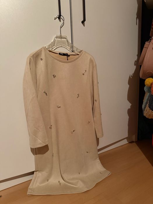 Rochie medie bej - Sinsay L