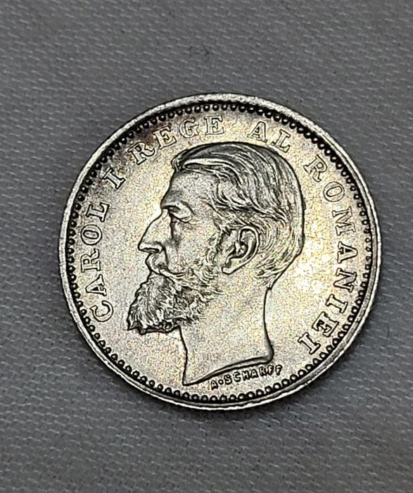 Moneda 50 bani 1900/1901 Rara argint Carol l bani vechi bancnote