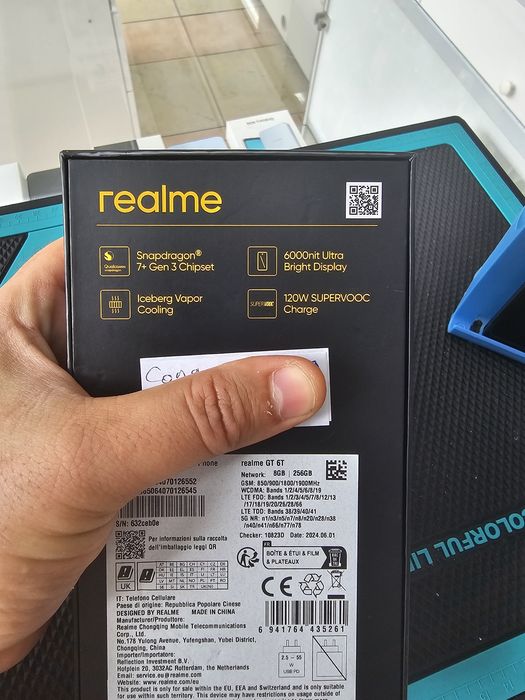 Realme GT 6T, 8/256 GB, Nou, Garanție