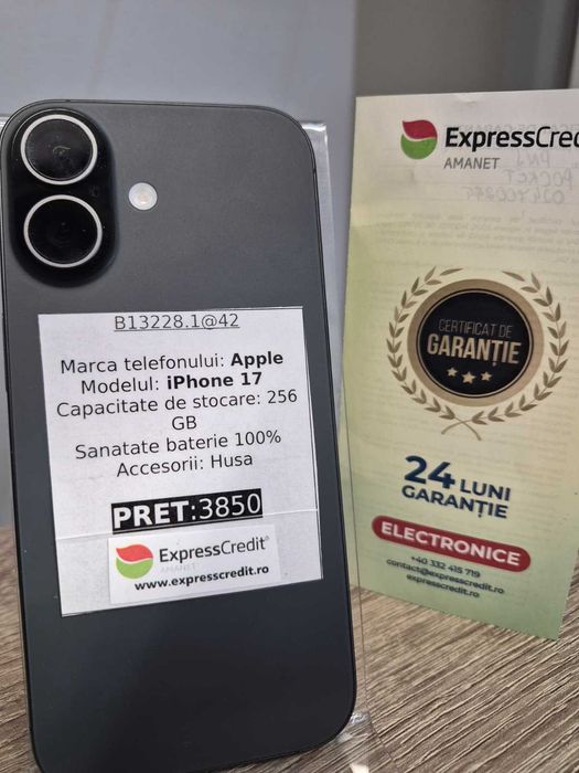 (AG42) Apple iPhone 17 b13228 - Garantie 2 ani!