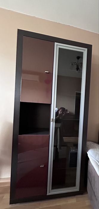 Шкаф - венге и бордо