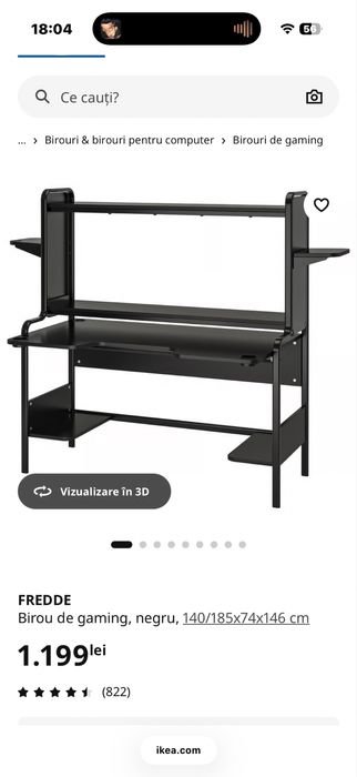 Birou de Gaming Ikea