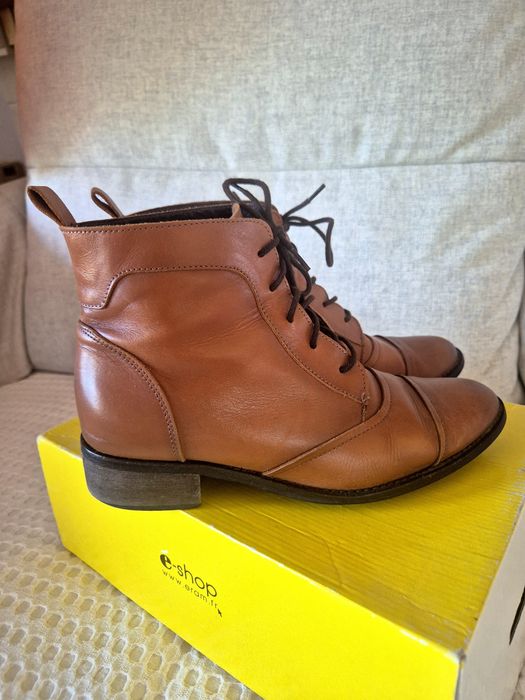 Botine piele naturală, mărimea 39