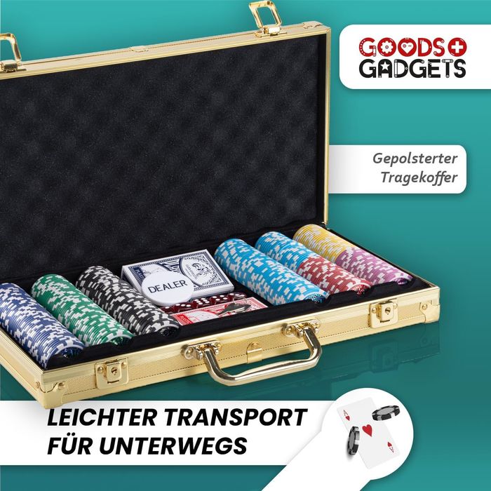 Покер комплект в алуминиево куфарче. Наличен и в черно