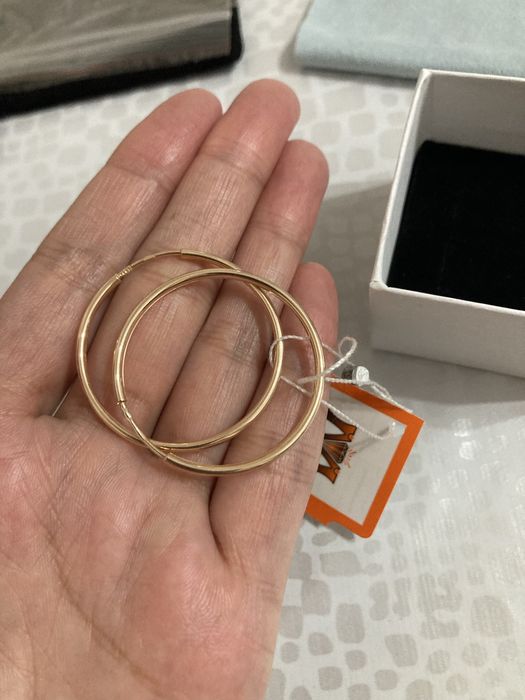 Золотые серьги конго новые