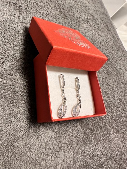 Сребърни обеци нови