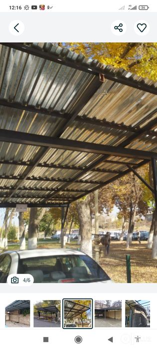Навес , криша, делаем в Ташкенте. Naves , tom yopamiz Tashkent
