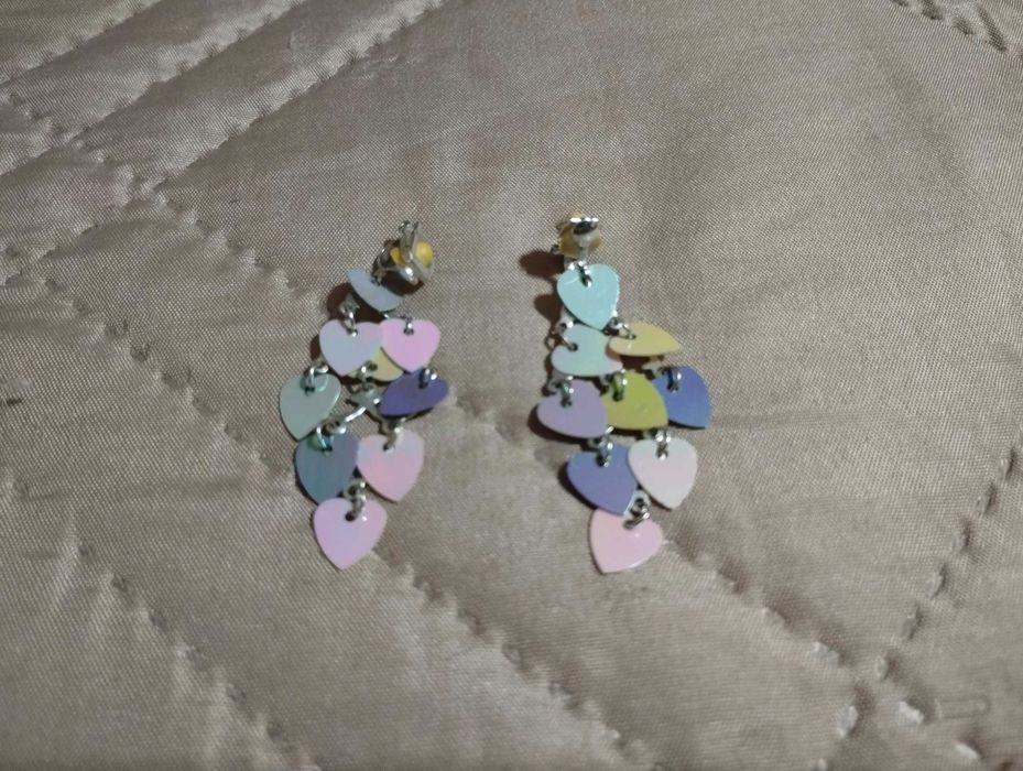 Чисто нови обеци-сърчица от Германия