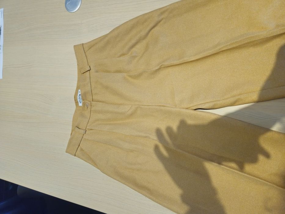 Pantaloni Palazzo cu dunga si buzunare laterale