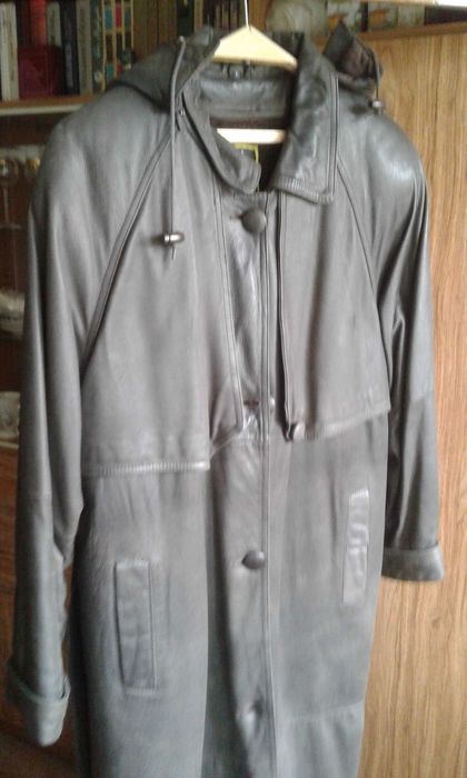 Пальто из натуральной кожи