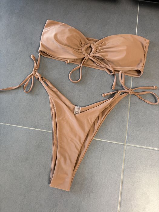Кафяв бански сет XL