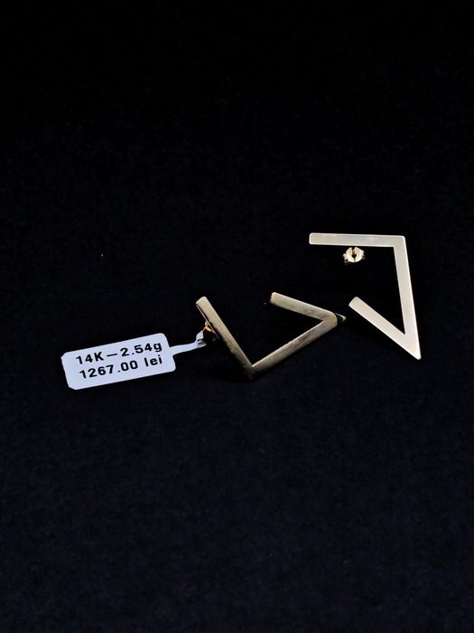 Bijuteria Royal cercei din aur 14k 2.54 gr