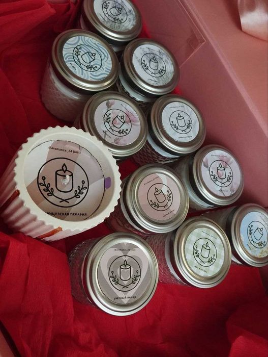 "Огни уюта" – ароматная свеча ручной работы