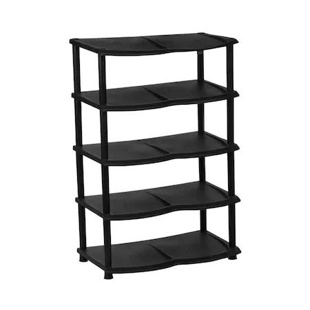 Удобен стелаж за обувки на 5 нива - В80 х Д30 х Ш48 см