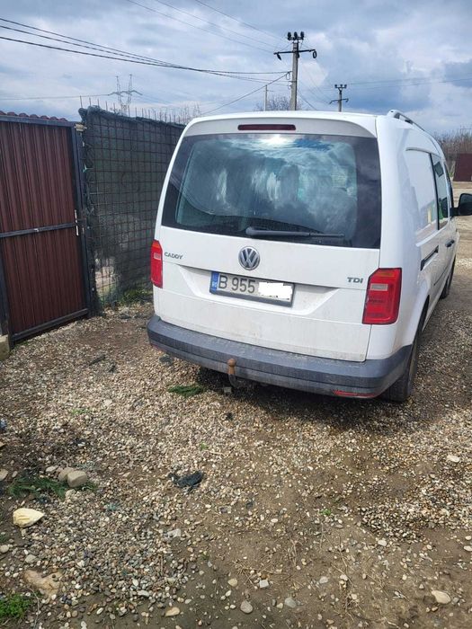 Vand Volkswagen Caddy Maxi 2.0TDi alb, autoturism 5 locuri Euro6, TVA deductibil