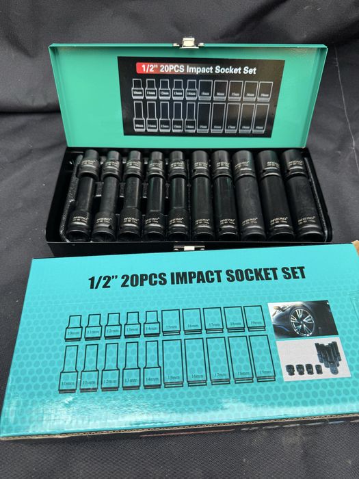 Trusa tubulare impact scurte/ lungi 10-19 mm 1/2 20 piese
