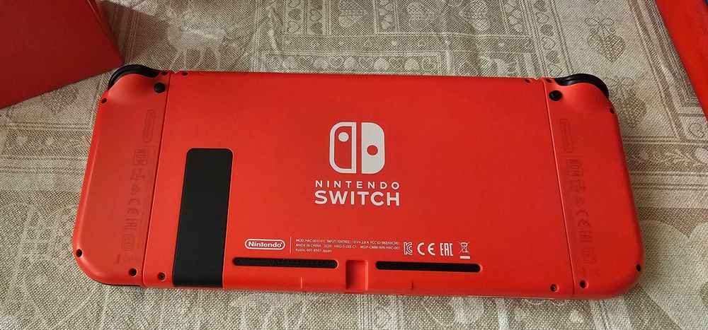 Nintendo Switch V2 - Mario Red & Blue (SPECIAL EDITION) +128GB карта