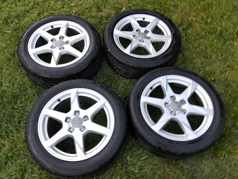Vând jante audi A4 R17 + anvelope Hankook vara an 2023