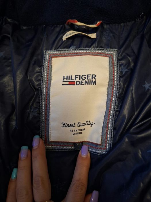 Geaca puf impermeabila, Tommy Hilfiger,marime xs,bleumarin