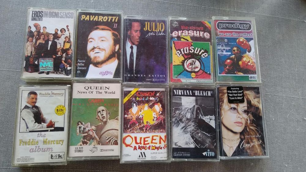 Lot 10 casete audio vintage