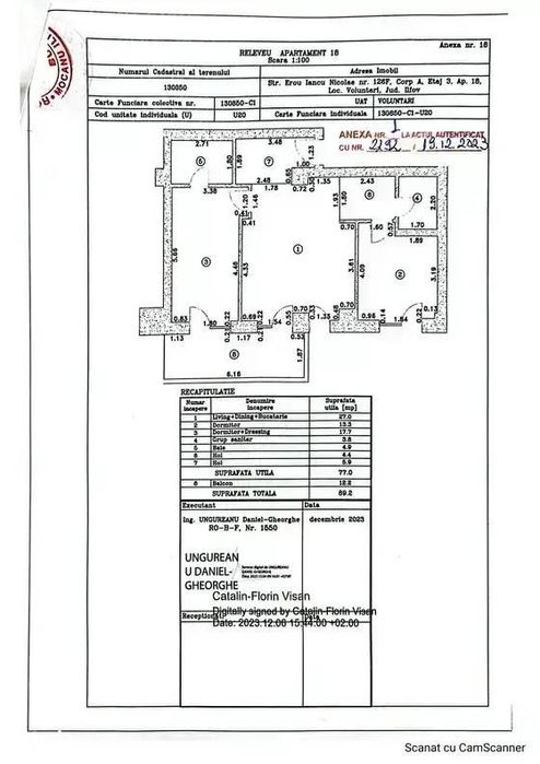 Apartament 3 Camere Utilat si Mobilat | Iancu Nicolae | Cortina 126 |