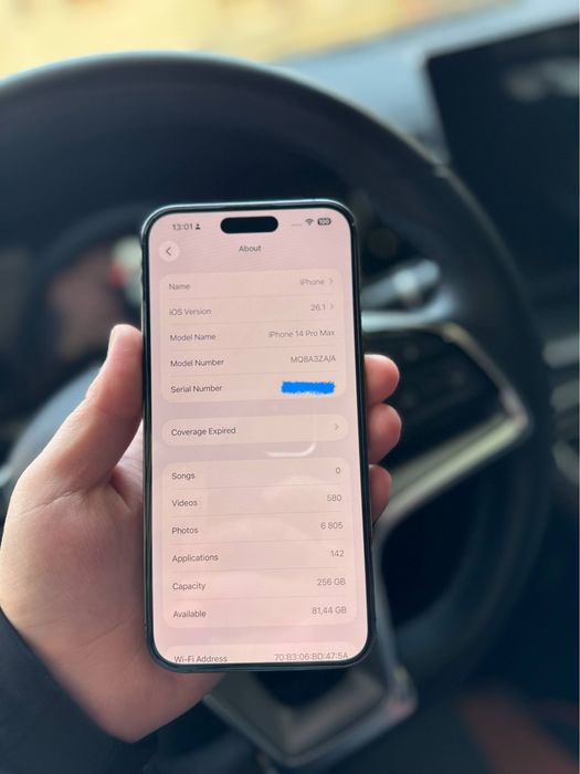 iPhone 14 pro max 256gb { ZA/A } DUAL sim