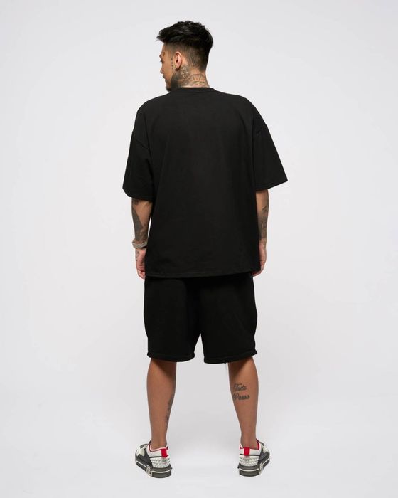 Pantaloni scurți / short Young Rich White negri, noi cu etichetă