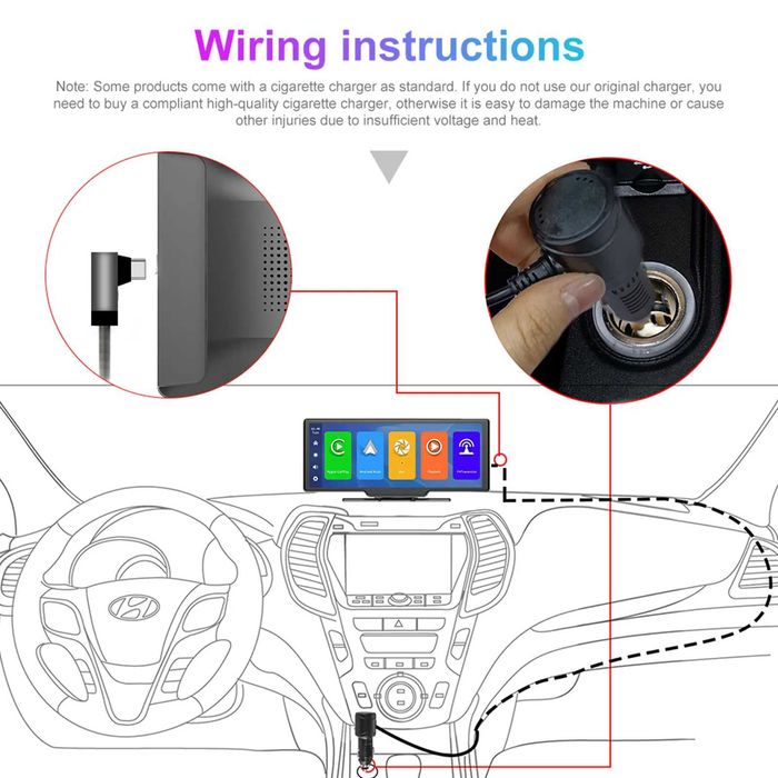 Мултимедия с Carplay & Android гласово управление  BТ4.1 Mirrorlink