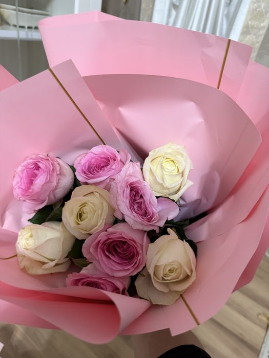 Букет цветы кустовые