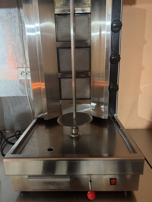 Rotisor shaorma profesional cu 3 arzatoare