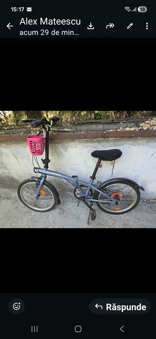 Vand bicicleta noua ,rabatabila ,6 viteze ,excelenta, pretabila  pentru copii dar si adulti ,800 lei