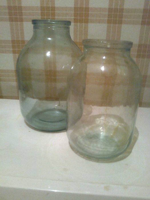 Стеклянные банки производство СССР б/у 3 литра 2 литра