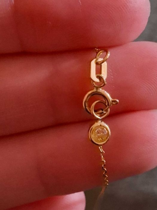 Lănțișor din aur galben 14k, steluță