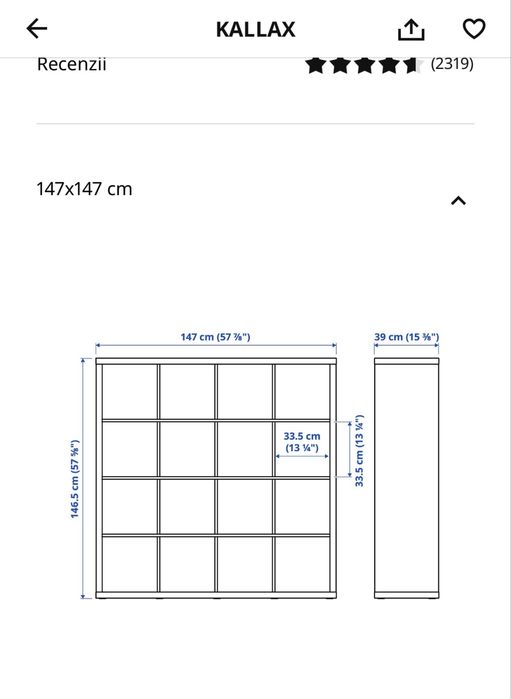 Etajera gen dulap cu birou integrat Ikea