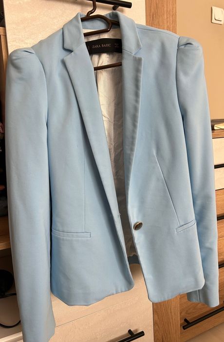 Сако ZARA светло син цвят
