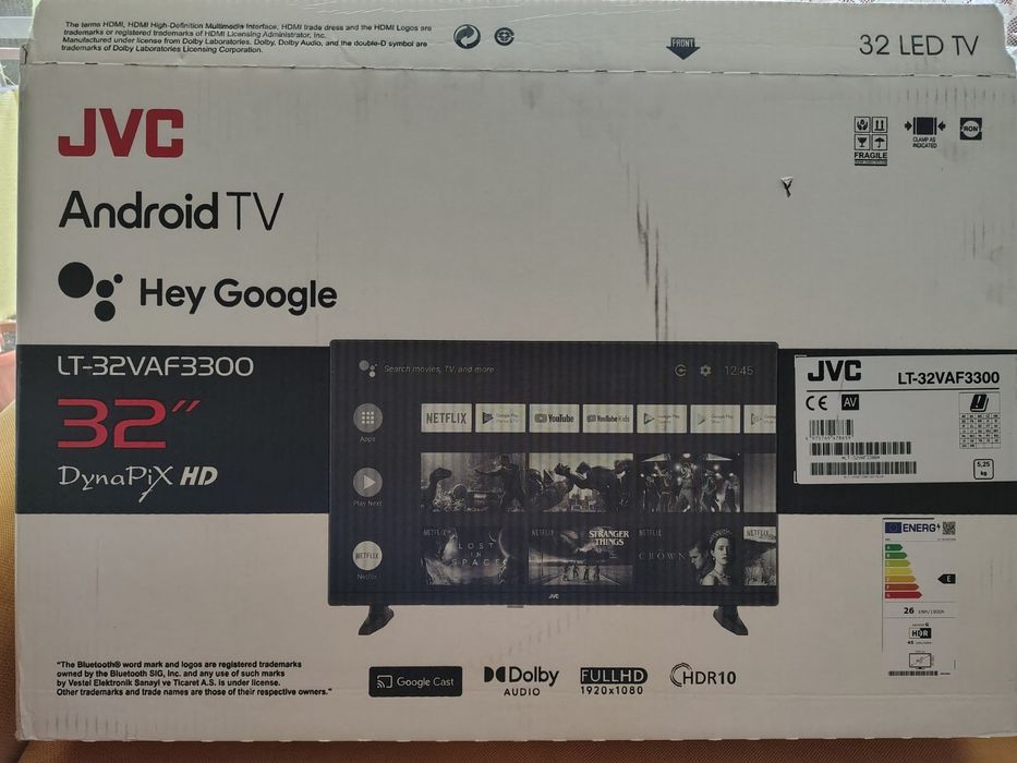 LED Телевизор JVC с гаранция  модел LT-32VAF3300