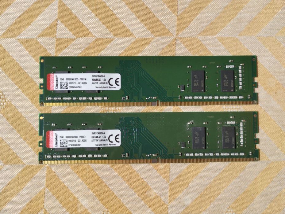 RAM памет 8 GB (2 х 4 GB) DDR4-3200 SDRAM Kingston за домашен компютър