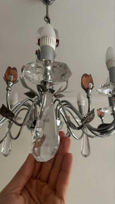 Чешская хрустальная люстра